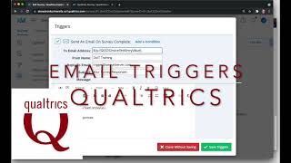 Send Automatic Follow Up Emails to Surveys in Qualtrics with Email Triggers (New 2021 Interface)