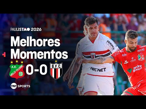 EXPULSÃO APÓS 'CHUTE' NO ROSTO NO FIM! VELO CLUBE 0X0 BOTAFOGO-SP - MELHORES MOMENTOS | PAULISTÃO