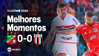 EXPULSÃO APÓS 'CHUTE' NO ROSTO NO FIM! VELO CLUBE 0X0 BOTAFOGO-SP - MELHORES MOMENTOS | PAULISTÃO