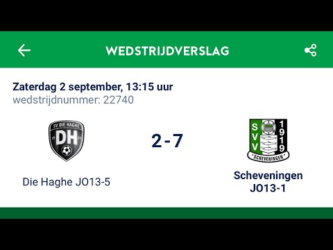 2 september 2023 Die Haghe J013-5 VS Scheveningen J013-1