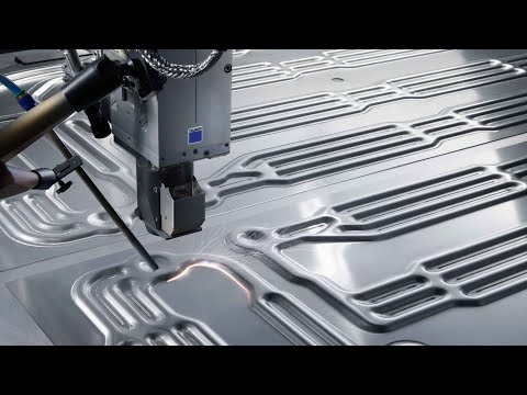 Gasdichtes Laserschweißen von großformatigen Aluminiumkühlplatten