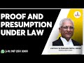 Proof And Presumption Under Law Justice P N Prakash