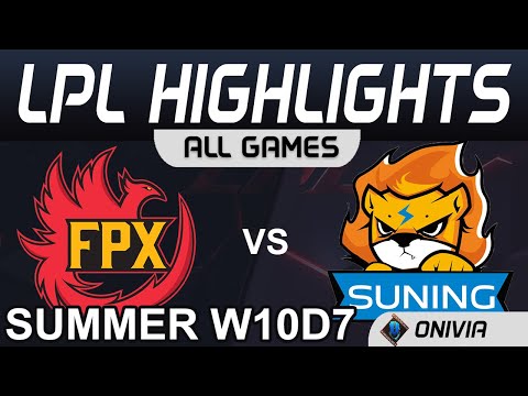 FPX vs SN Highlights ALL GAMES LPL Summer Season 2020 W10D7 FunPlus Phoenix vs Suning by Onivia