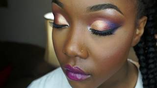 Colorful Client makeup application by MakeupMesha