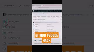 GITHUB VSCODE HACK #developer #github #devops #vscode #tech #hack #cod
