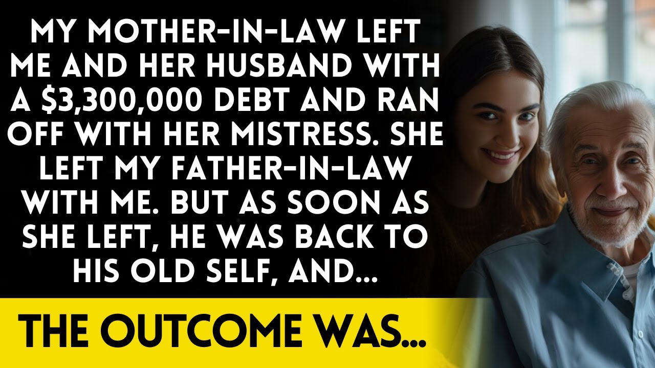 My MIL made me care for my father-in-law, who had $3.3M in debt. Then he said, 'The time has come!