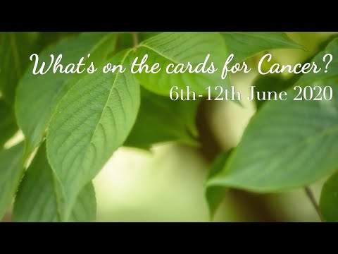 Cancer: Success through continued effort and focus! (6th-12th July 2020 reading)