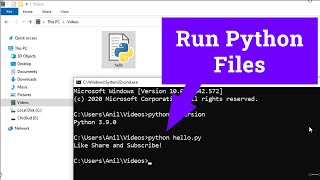 How to Run a Python ( .py ) File in Windows laptop / computer