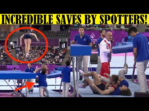 Top 10 Gymnast Saved By Spotters