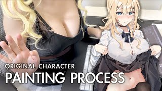 [創作] 【女子高校生女繪師】繪圖過程分享