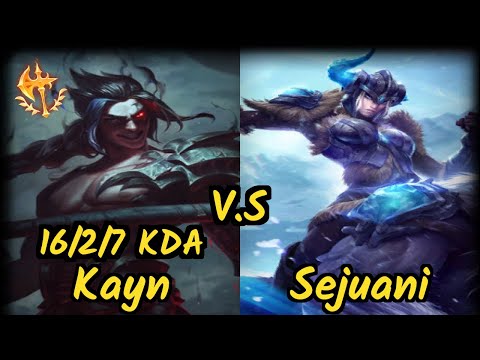 I Will Dominate (KAYN) vs SEJUANI - 16/2/7 KDA JUNGLE GAMEPLAY - NA Ranked DIAMOND