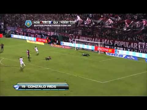Gol de Ríos Newell's 1 Quilmes 1 Fecha 10 Torneo Final 2014
