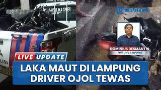 5 Kendaraan Adu Banteng di Bandar Lampung, Seorang Driver Ojol Tewas Tertabrak Mobil