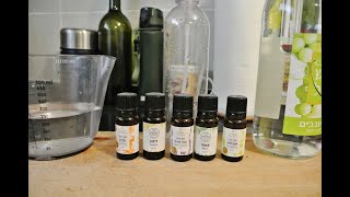 מכינים מטהר אוויר תרסיס טבעי ארומטי לבית עם שמן אתרי - שימוש ב-"ראש" הזיקוק