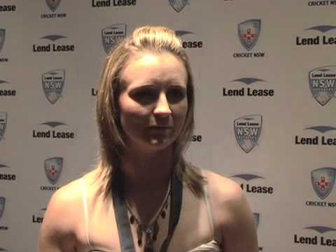 25.03.11 Leah Poulton - 2010/11 Belinda Clark Medalist