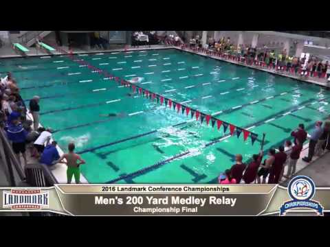 Men's 200-yard medley relay finals