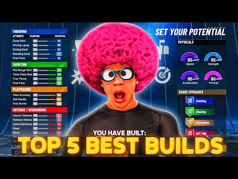 TOP 5 BEST RARE BUILDS IN NBA 2K22! BEST BUILDS TO MAKE IN NBA 2K22!
