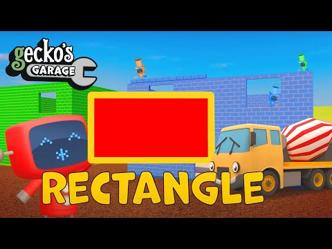 Learn Colours AND Shapes On The Construction Site!｜Vehicles For Kids｜Gecko's Garage｜Early Education