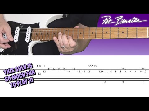 Pat Benatar / Neil Giraldo - Hit Me With Your Best Shot - guitar lesson (solo) with tabs! 🎸