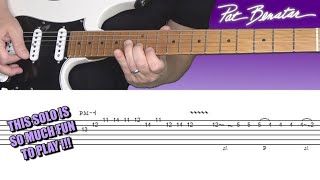 Pat Benatar / Neil Giraldo - Hit Me With Your Best Shot - guitar lesson (solo) with tabs! ?