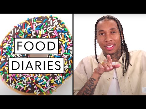 泰格一天所吃的東西 | 食物日記:哈珀雜誌》（Harper's BAZAAR）。 (Everything Tyga Eats In A Day | Food Diaries: Bite Size | Harper's BAZAAR)