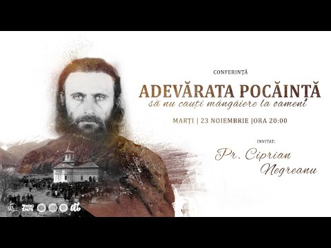 ⭕ LIVE: Pr. Ciprian Negreanu – Conferința „Adevărata pocăință – să nu cauți mângâiere la oameni”