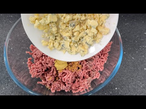 Blue cheese burgers - twice as nice! seriously delicious! super easy to make!