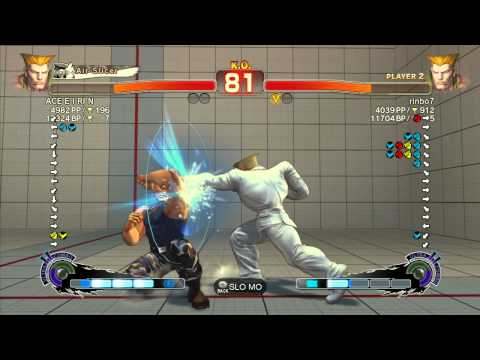 SSF4 AE 2012: ACE E I RI N (Guile) vs rinbo7 (Guile) - Xbox Live Ranked Match