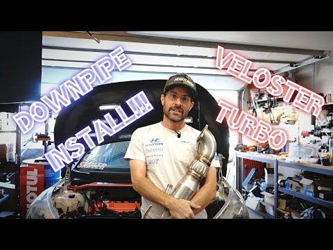 Veloster Turbo Down Pipe Install