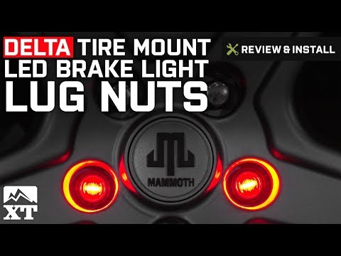 Jeep Wrangler Delta Tire Mount LED 3rd Brake Light Lug Nuts (1987-2018 YJ, TJ, JK) Review & Install