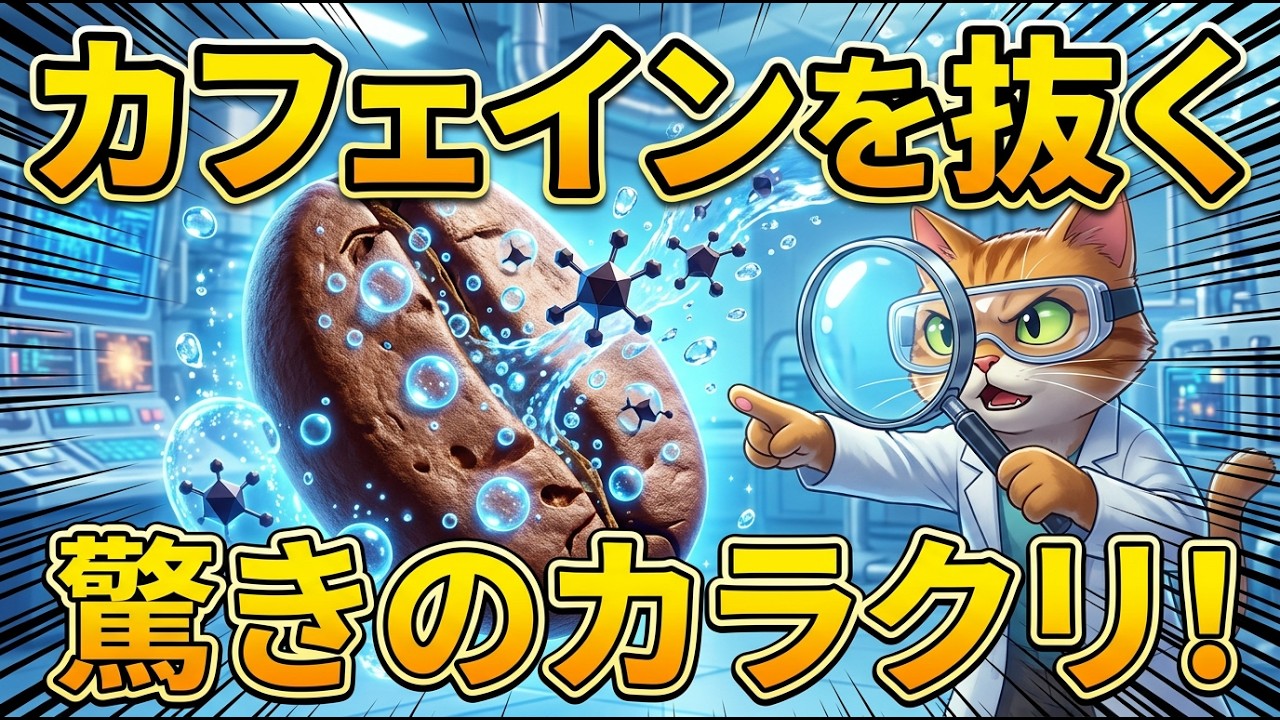 デカフェコーヒーの仕組みについてAIに解説動画を作らせてみた