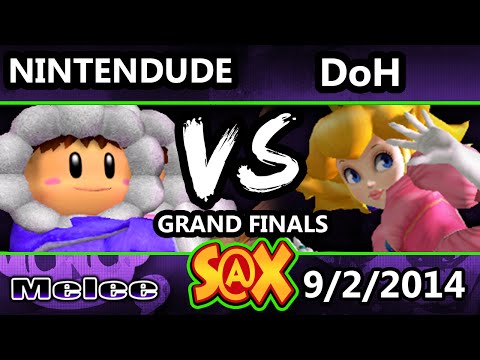S@X - Apex | Nintendude (Ice Climbers) Vs. DoH (Peach) SSBM Grand Finals - Smash Melee
