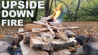 Upside Down Fire - Easy Camp Fire Method