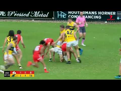 Rd 4 Hostplus SANFL Snapshot - North's Harrison Wigg goals over his head