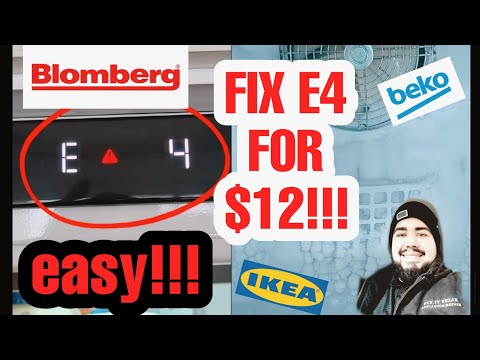 BLOMBERG REFRIGERATOR E4..ICE BUILDUP ON FREEZER FLOOR.. NOISEY FAN..