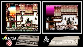 A500 vs Atari ST : JIM POWER (Side by side comparison)