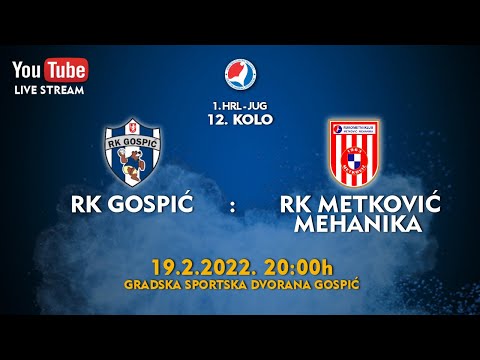 21-22 12. kolo RK Gospić - RK Metković Mehanika (19.2.2022.)