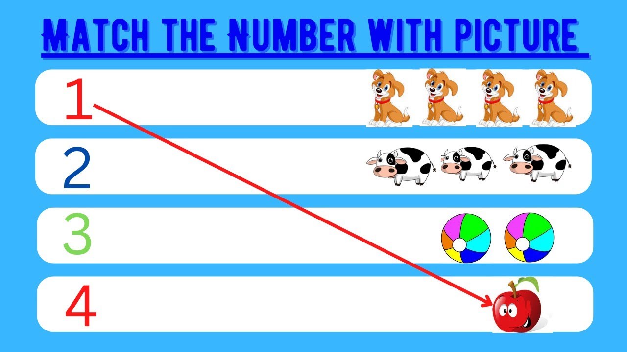 Matching Number Worksheet. Match the Numbers.1 2 3 4 lkg worksheet. UKG worksheet.Number worksheet.