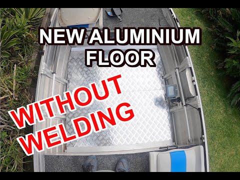 TINNY MODS - Installing a new floor in my tinny. Aluminium Checker Plate & Aluminium Support Beams