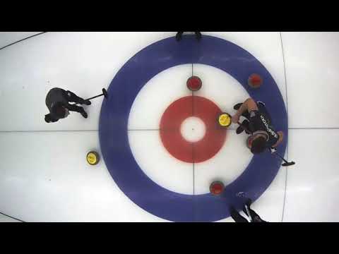 Russian curling. Quad takeout by Anastasia Bryzgalova