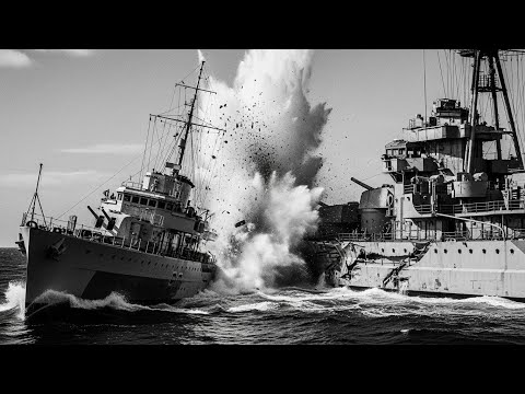 How British Destroyer HMS Glowworm RAMMED a German Cruiser 11 Times Her Weight