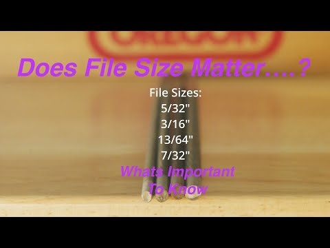 File Size Matters #chainsawsharpening #chainsaw #sharpening