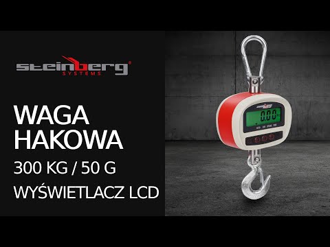 Video - Waga hakowa - 300 kg / 0,05 kg - LCD - pilot