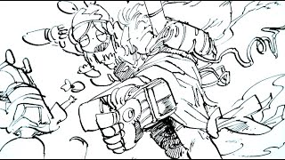 足からキャラを描く日:来週のデザフェスに向けて調整/Start to draw from foot