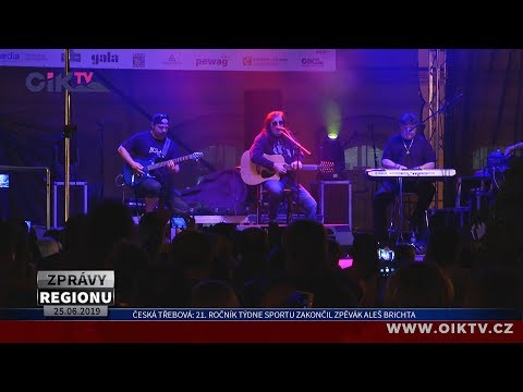 Česká Třebová: 21. ročník Týdne sportu zakončil zpěvák Aleš Brichta