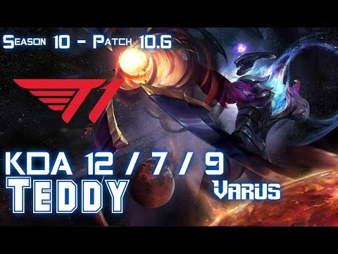 T1 Teddy VARUS vs CHO'GATH Bot - Patch 10.6 KR Ranked