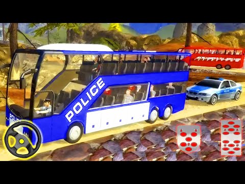 Offroad Police Bus Prisoner Transport - Rescue Public Transport Driving | Android Gameplay