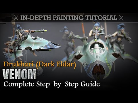 How to Paint DRUKHARI (Dark Eldar) In-Depth Painting Tutorial Warhammer 40K