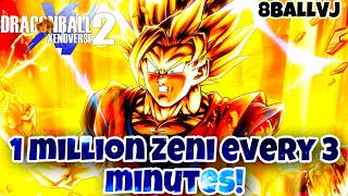 Dragon Ball Xenoverse 2 1 MILLION ZENI EVERY 3 MINS! (2023)