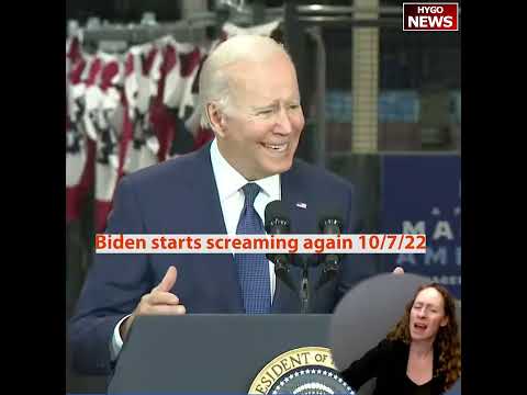 Biden starts sudden screaming again
